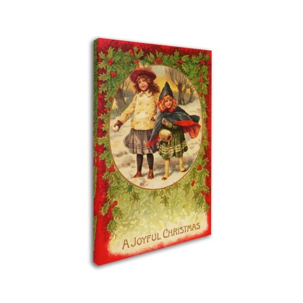 Vintage Apple Collection 'Joyful Christmas' Canvas Art,30x47